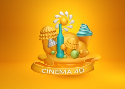 C4D练习绘制一个小场景